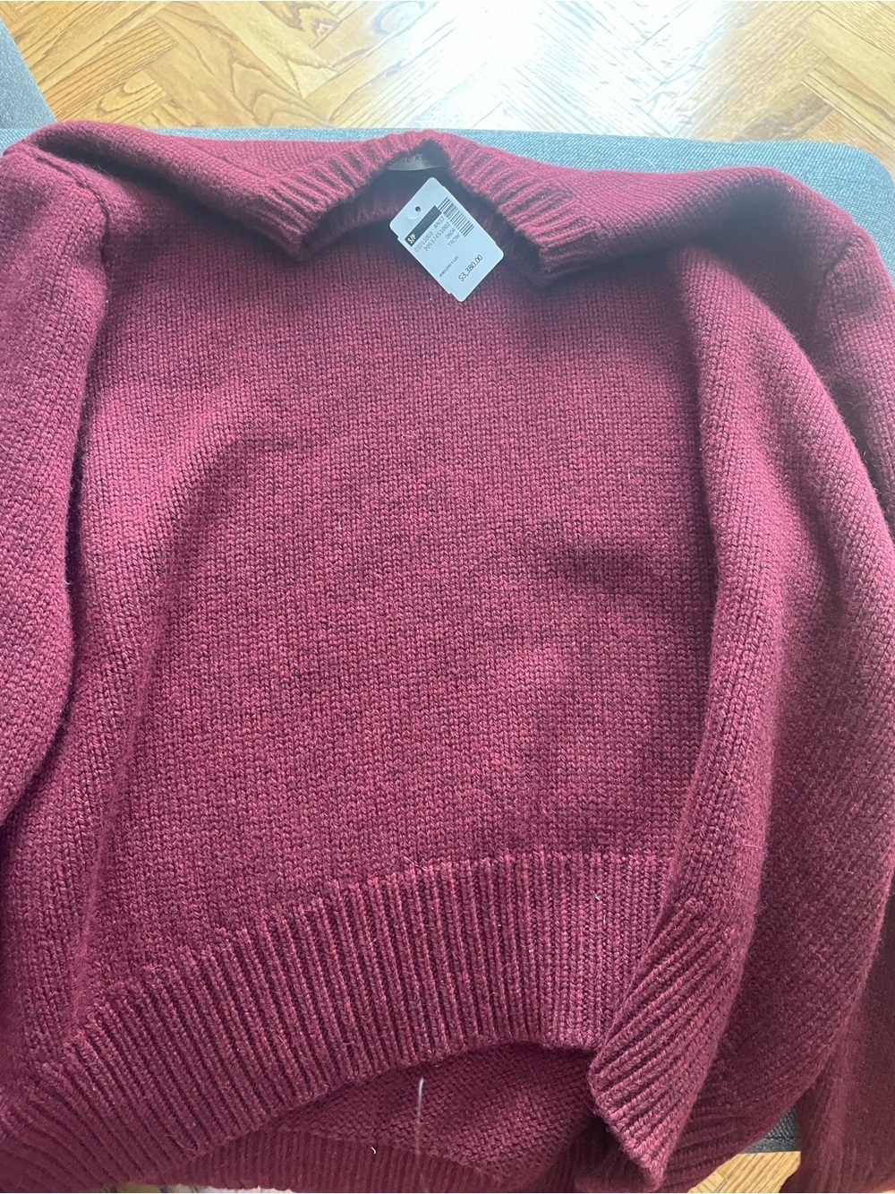 The Row Burgundy Crewneck Sweater